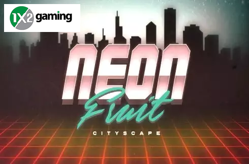 Neon Fruit Cityscape